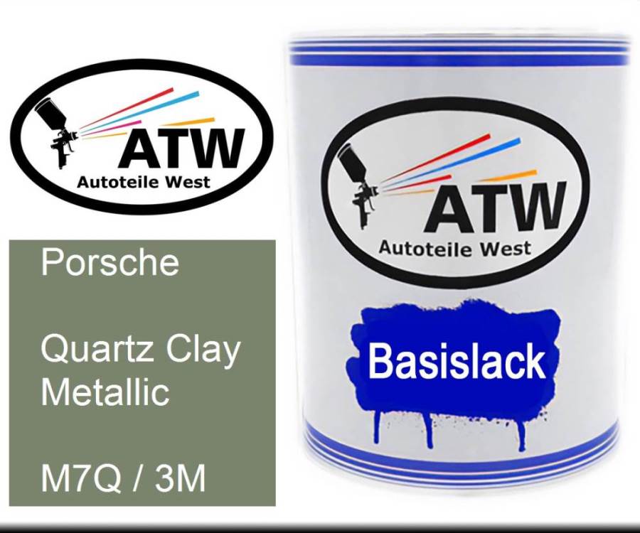 Porsche, Quartz Clay Metallic, M7Q / 3M: 1L Lackdose, von ATW Autoteile West.